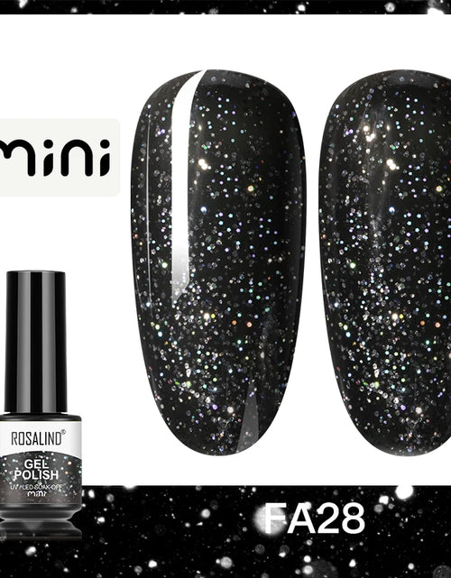 Load image into Gallery viewer, ROSALIND Bright Gel Nail Polish Mini 5ml Gel Polish Colorful Need UV Nail Lamp Semi-Permanent Base Top Gel Varnishes
