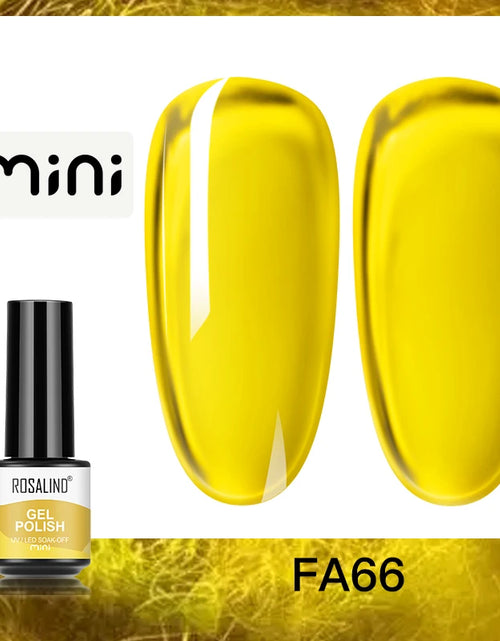 Load image into Gallery viewer, ROSALIND Bright Gel Nail Polish Mini 5ml Gel Polish Colorful Need UV Nail Lamp Semi-Permanent Base Top Gel Varnishes
