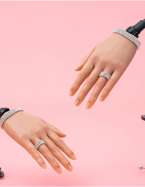 Load image into Gallery viewer, Nail Training Practice Hand For Acrylic Nails Silicone Fake Hands To Nail Practice Hand Model Filming Props Veikmv
