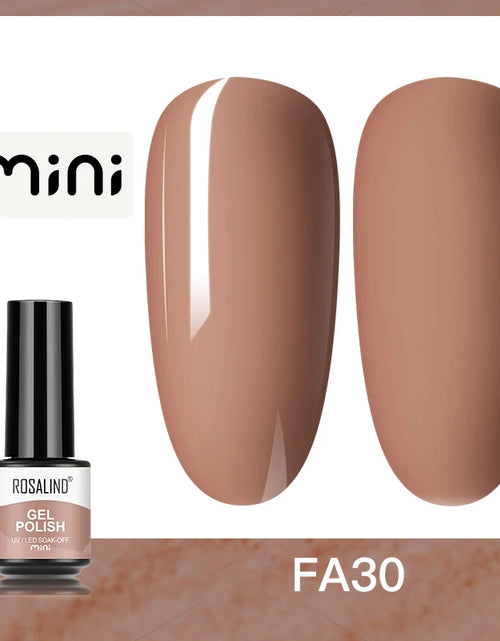 Load image into Gallery viewer, ROSALIND Bright Gel Nail Polish Mini 5ml Gel Polish Colorful Need UV Nail Lamp Semi-Permanent Base Top Gel Varnishes
