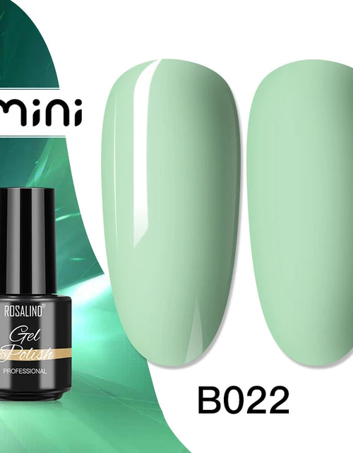 Load image into Gallery viewer, ROSALIND Bright Gel Nail Polish Mini 5ml Gel Polish Colorful Need UV Nail Lamp Semi-Permanent Base Top Gel Varnishes
