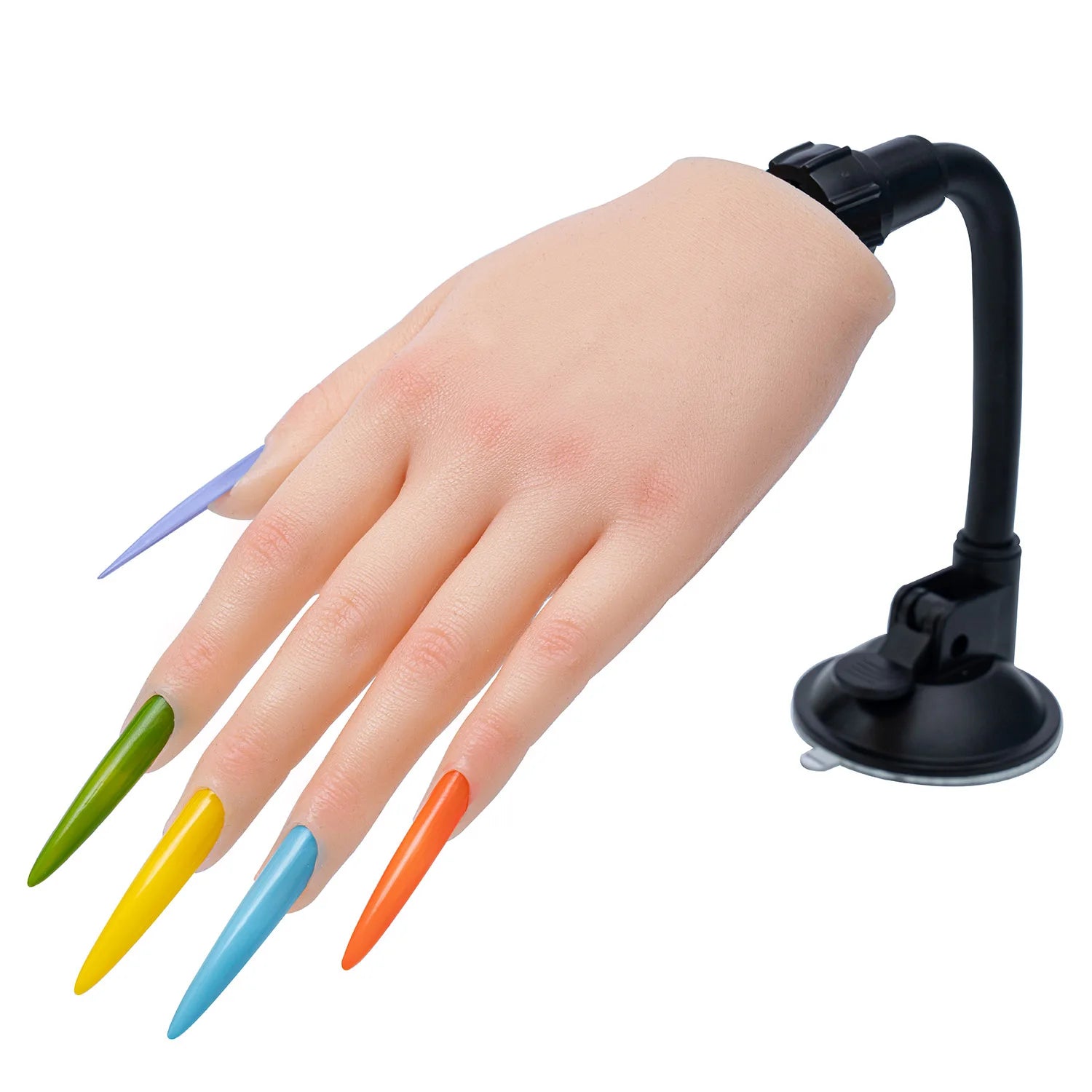 Nail Training Practice Hand For Acrylic Nails Silicone Fake Hands To Nail Practice Hand Model Filming Props Veikmv