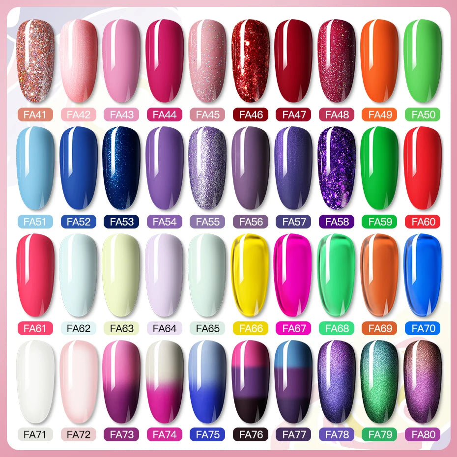 ROSALIND Bright Gel Nail Polish Mini 5ml Gel Polish Colorful Need UV Nail Lamp Semi-Permanent Base Top Gel Varnishes