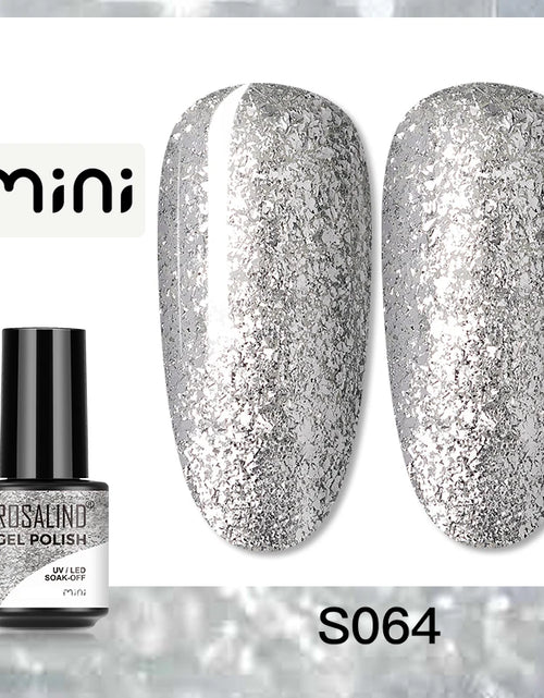 Load image into Gallery viewer, ROSALIND Bright Gel Nail Polish Mini 5ml Gel Polish Colorful Need UV Nail Lamp Semi-Permanent Base Top Gel Varnishes
