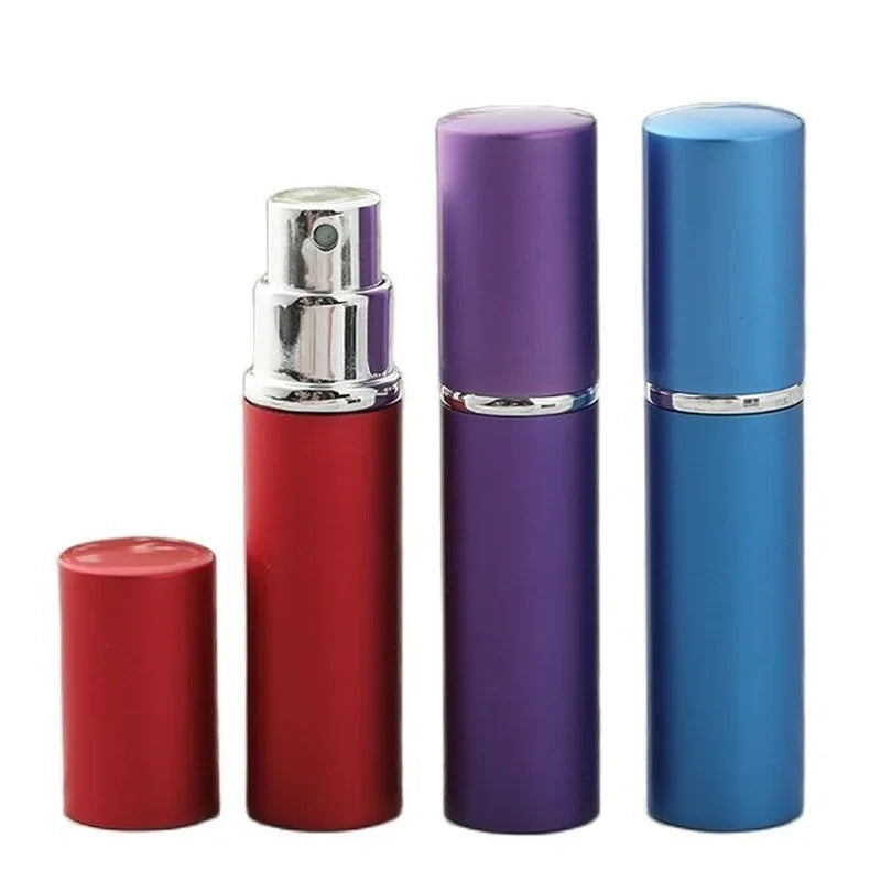 5ml Portable Refillable Perfume Bottle With Atomizer Empty  Aluminum Parfume Case Container Spray Bottle Travel
