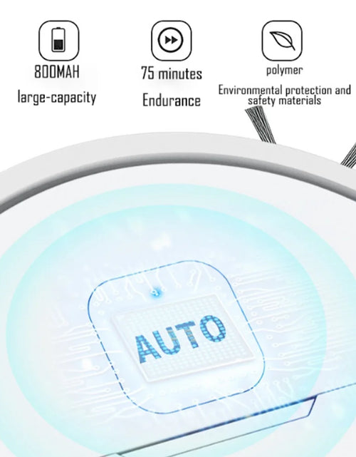 Load image into Gallery viewer, 3-in-1 Robot Vacuum Cleaner USB Rechargeable 1000Pa Suction Robotic Vacuum and Mop Combo for Home Floor Washing Carpet Pet Hair
