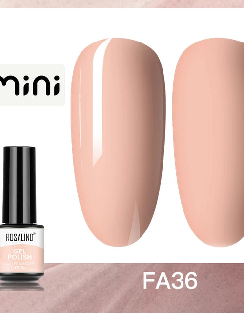 Load image into Gallery viewer, ROSALIND Bright Gel Nail Polish Mini 5ml Gel Polish Colorful Need UV Nail Lamp Semi-Permanent Base Top Gel Varnishes
