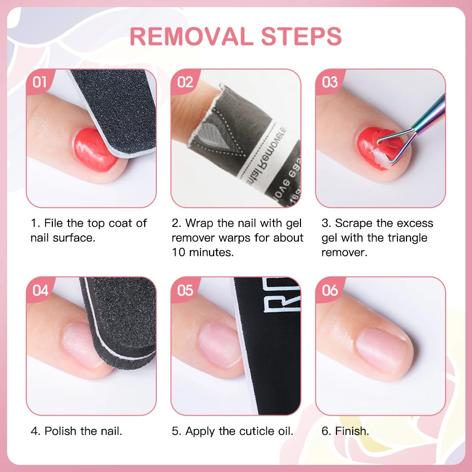 ROSALIND Bright Gel Nail Polish Mini 5ml Gel Polish Colorful Need UV Nail Lamp Semi-Permanent Base Top Gel Varnishes