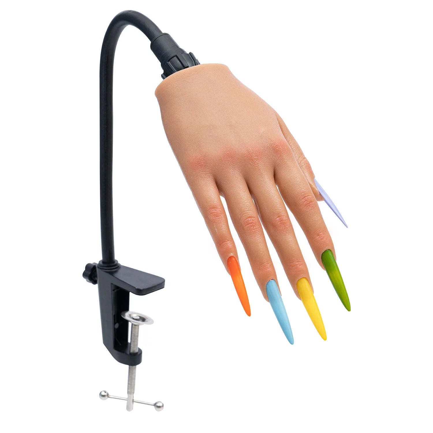 Nail Training Practice Hand For Acrylic Nails Silicone Fake Hands To Nail Practice Hand Model Filming Props Veikmv