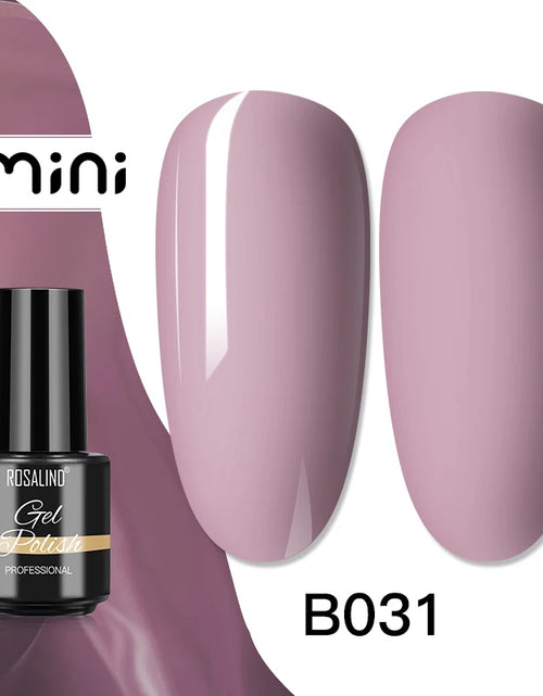 Load image into Gallery viewer, ROSALIND Bright Gel Nail Polish Mini 5ml Gel Polish Colorful Need UV Nail Lamp Semi-Permanent Base Top Gel Varnishes
