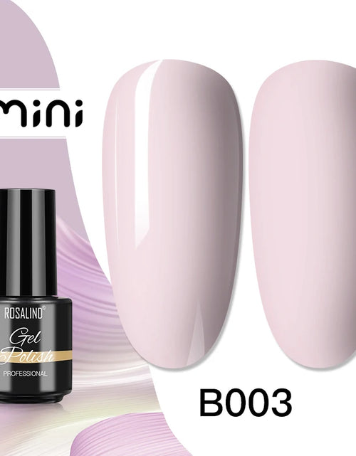 Load image into Gallery viewer, ROSALIND Bright Gel Nail Polish Mini 5ml Gel Polish Colorful Need UV Nail Lamp Semi-Permanent Base Top Gel Varnishes
