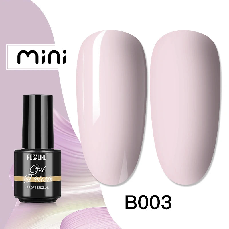 ROSALIND Bright Gel Nail Polish Mini 5ml Gel Polish Colorful Need UV Nail Lamp Semi-Permanent Base Top Gel Varnishes