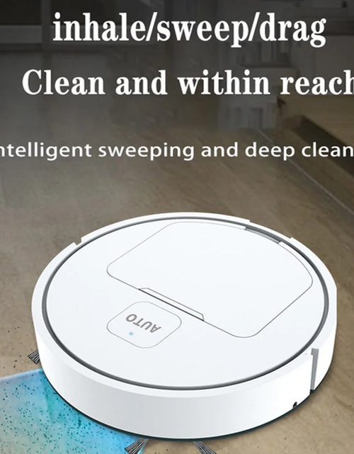Load image into Gallery viewer, 3-in-1 Robot Vacuum Cleaner USB Rechargeable 1000Pa Suction Robotic Vacuum and Mop Combo for Home Floor Washing Carpet Pet Hair
