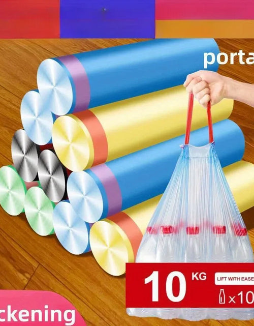 Load image into Gallery viewer, Drawstring Garbage Bag Thickened Garbage Disposal Bag Smart Trash Can Kitchen Toilet Garbage Storage Bag Weighing 10kg
