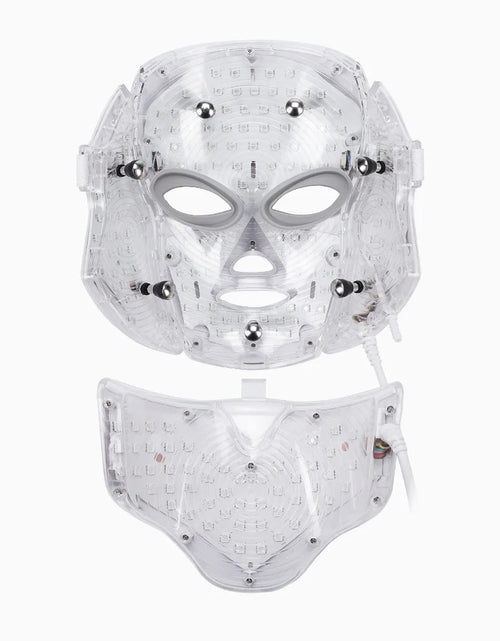 Load image into Gallery viewer, 7 Colors LED Facial Mask with Neck LED Light Photon Mask Skin Rejuvenation Anti Acne Beauty Device Face Lifting Firm Massager
