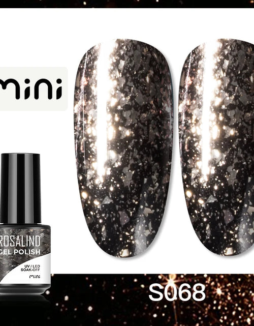 Load image into Gallery viewer, ROSALIND Bright Gel Nail Polish Mini 5ml Gel Polish Colorful Need UV Nail Lamp Semi-Permanent Base Top Gel Varnishes
