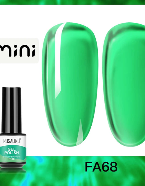 Load image into Gallery viewer, ROSALIND Bright Gel Nail Polish Mini 5ml Gel Polish Colorful Need UV Nail Lamp Semi-Permanent Base Top Gel Varnishes
