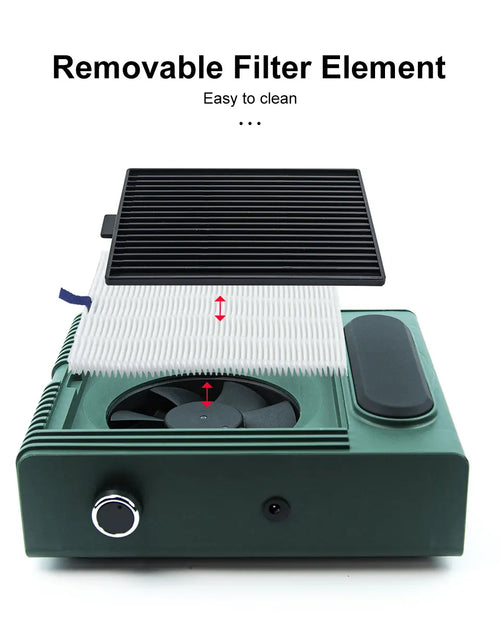 Load image into Gallery viewer, 80W Powerful Nail Dust Collector For Manicure Nail Vacuum Cleaner With Fitter Nail Dust Fan Manicure Salon Equipment
