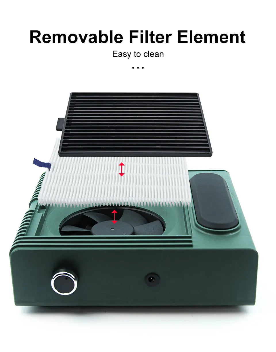 80W Powerful Nail Dust Collector For Manicure Nail Vacuum Cleaner With Fitter Nail Dust Fan Manicure Salon Equipment