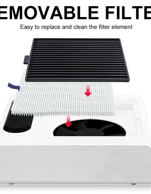 Load image into Gallery viewer, 80W Powerful Nail Dust Collector For Manicure Nail Vacuum Cleaner With Fitter Nail Dust Fan Manicure Salon Equipment
