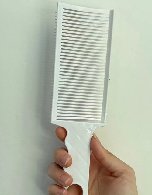 Load image into Gallery viewer, 1pc Hair cutting aids Plastic Flat head push Trimming comb Men&#39;s trimming Design major Flat comb Dedicated to hair salons
