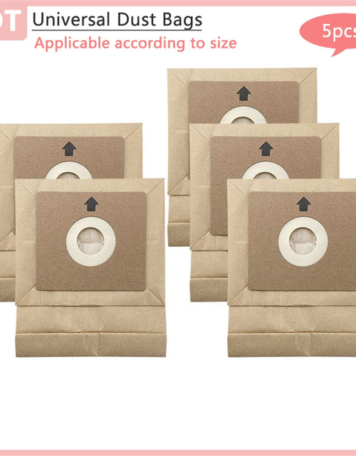 Load image into Gallery viewer, 5pcs Universal Vacuum Cleaner Paper Bag Dust Collecting Bag Premium Replacement Board Household Appliances Accessories Trash Bag
