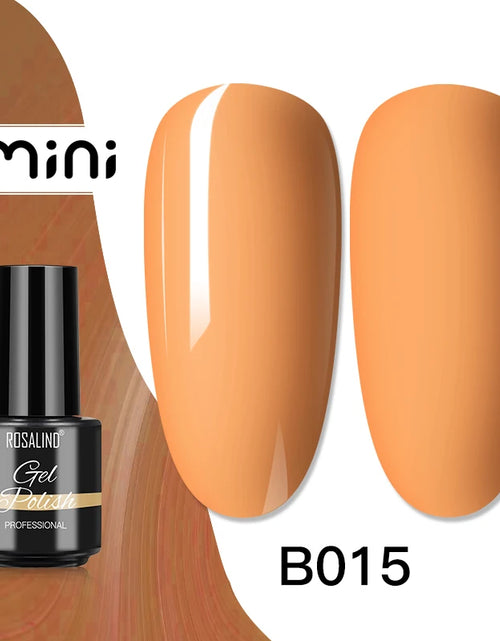 Load image into Gallery viewer, ROSALIND Bright Gel Nail Polish Mini 5ml Gel Polish Colorful Need UV Nail Lamp Semi-Permanent Base Top Gel Varnishes
