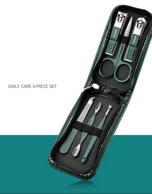 Load image into Gallery viewer, Nail Scissors Set Household High End Mens And Womens Special Nail Clippers Manicure Beauty Tools 6 Piece Portable Household
