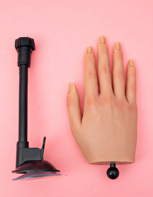 Load image into Gallery viewer, Nail Training Practice Hand For Acrylic Nails Silicone Fake Hands To Nail Practice Hand Model Filming Props Veikmv
