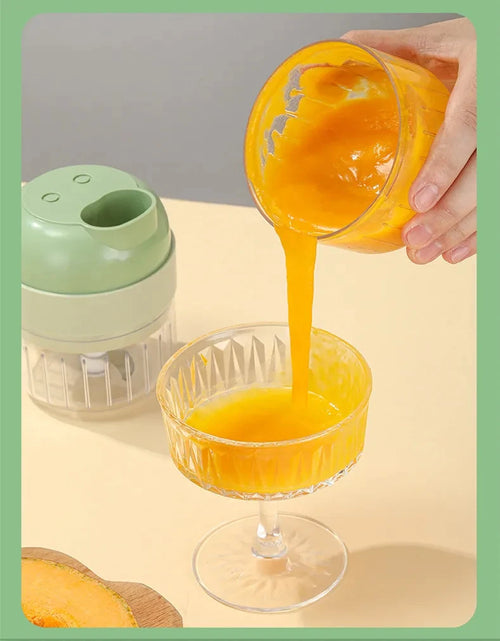 Load image into Gallery viewer, 4In1 Electric Vegetable Cutter Set Handheld Wireless Electric Garlic Masher Food Chopper Meat Grinder Machine Food Peel Slice
