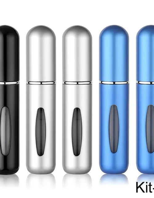 Load image into Gallery viewer, 5pcs 5ml Mini Refillable Perfume Atomizer Aluminum Perfume Bottle Portable Perfume Spray Bottle Travel Parfume Mini Bottle
