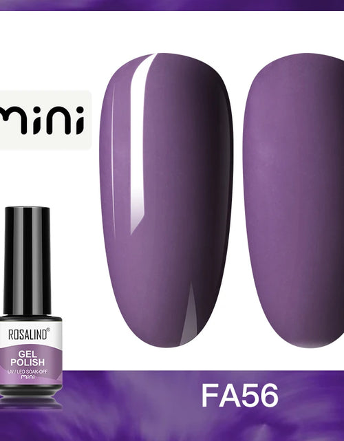 Load image into Gallery viewer, ROSALIND Bright Gel Nail Polish Mini 5ml Gel Polish Colorful Need UV Nail Lamp Semi-Permanent Base Top Gel Varnishes

