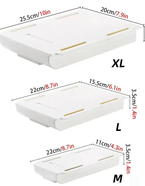 Load image into Gallery viewer, Hidden Drawer Organizer Self-Adhesive Desktop Small Drawer Cabinet Under Table Hidden Drawer Office Home Storage Tools

