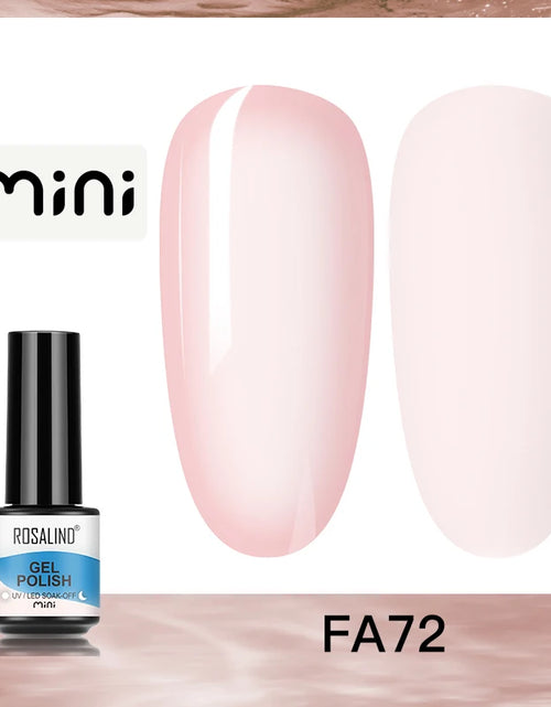Load image into Gallery viewer, ROSALIND Bright Gel Nail Polish Mini 5ml Gel Polish Colorful Need UV Nail Lamp Semi-Permanent Base Top Gel Varnishes

